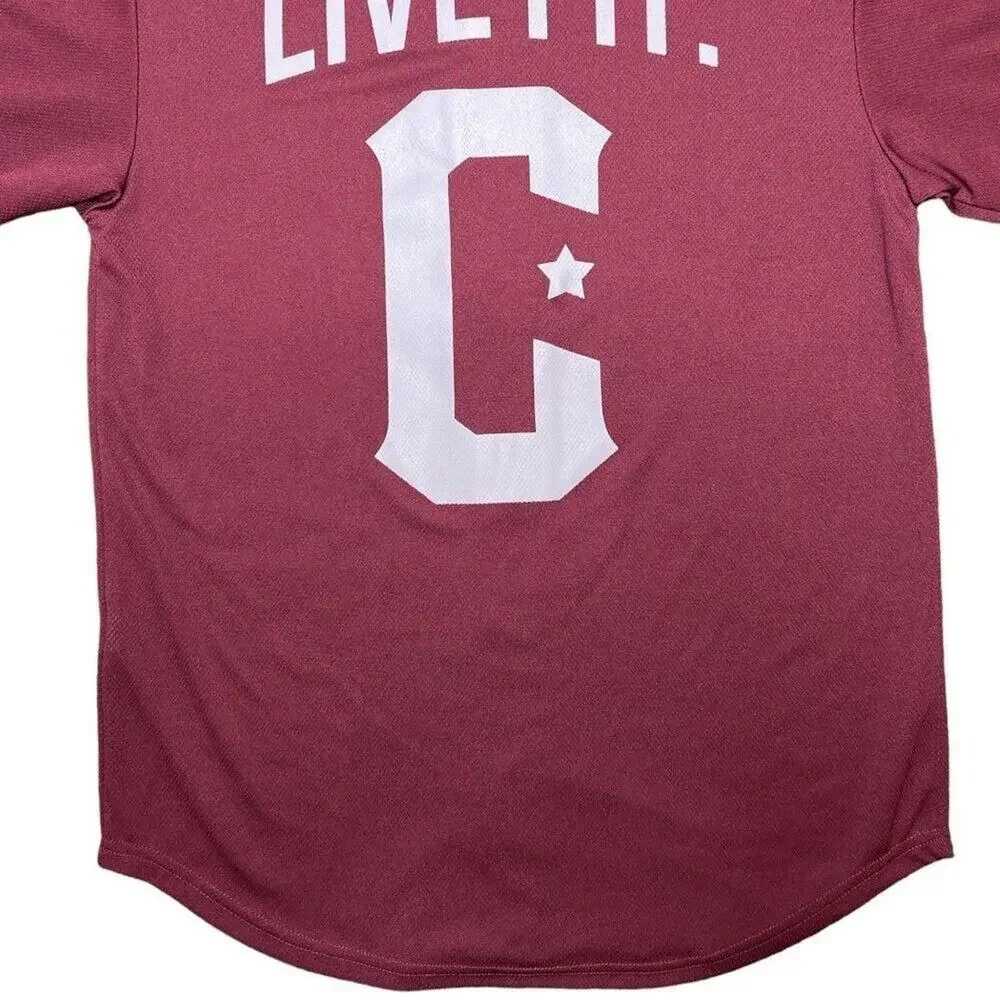 LVFT Live Fit. Apparel Mens Button Down Baseball Jersey for‎ The Gym Size M
